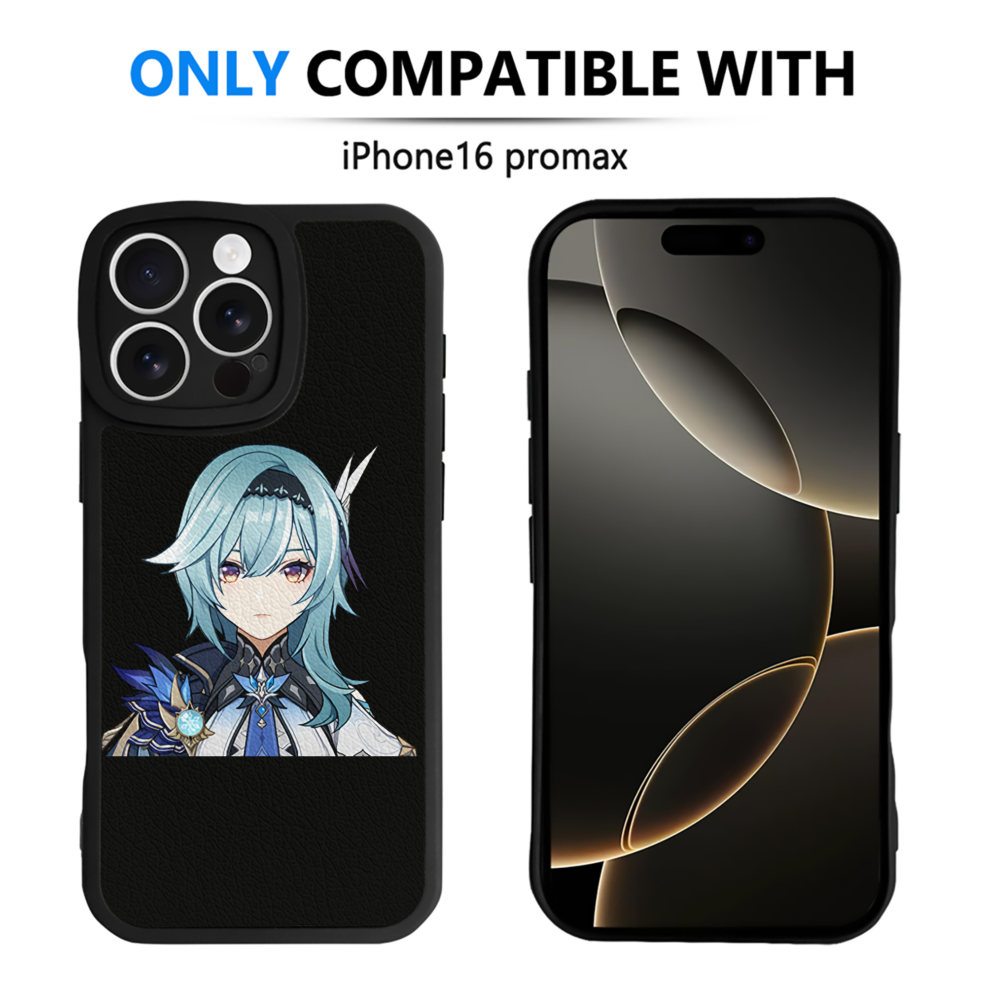げんし神 优菈 ゆうら genshin Yūra 【iPhone 16シリーズ対応】シリコンスマホケース（レザー調） 材質：シリコン